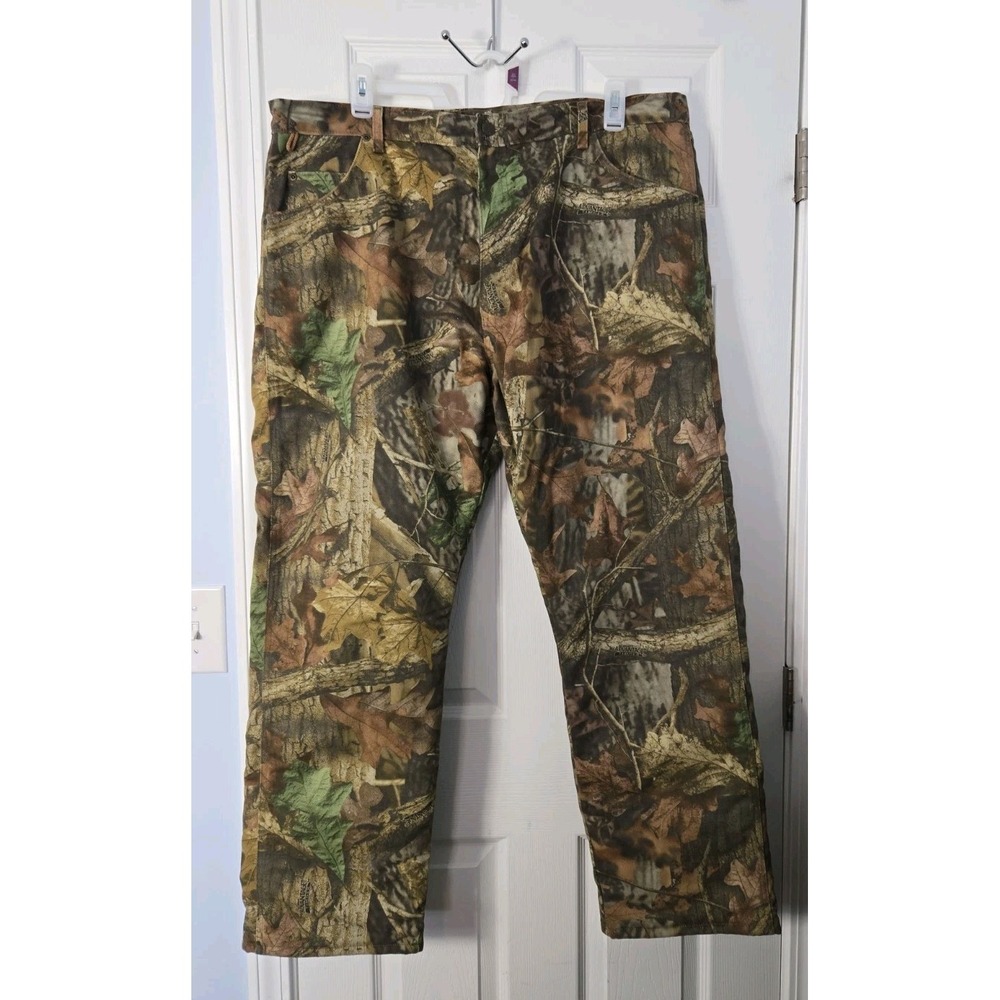Wrangler Authentics Mens Camo Pants Advantage Timber 42x30 97GR1TM Brown Green